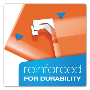 Pendaflex® Extra Capacity Reinforced Hanging File Folders With Box Bottom, Letter Size, 1-5-cut Tab, Orange, 25-box freeshipping - TVN Wholesale